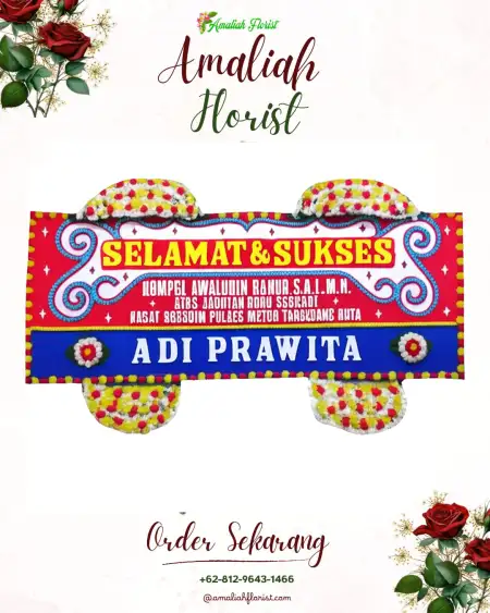 Papan Bunga Ucapan Selamat Asuhan
